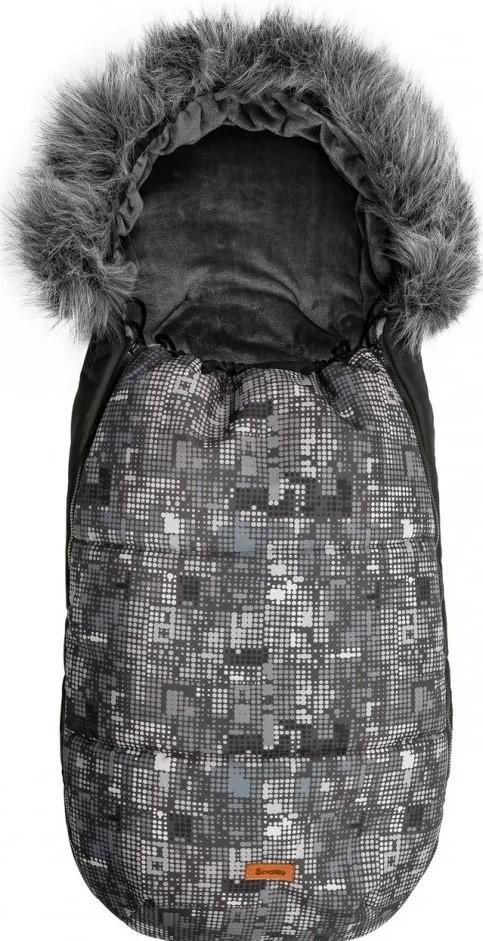 Зимний чехол для колясок Sensillo Graphite Dots