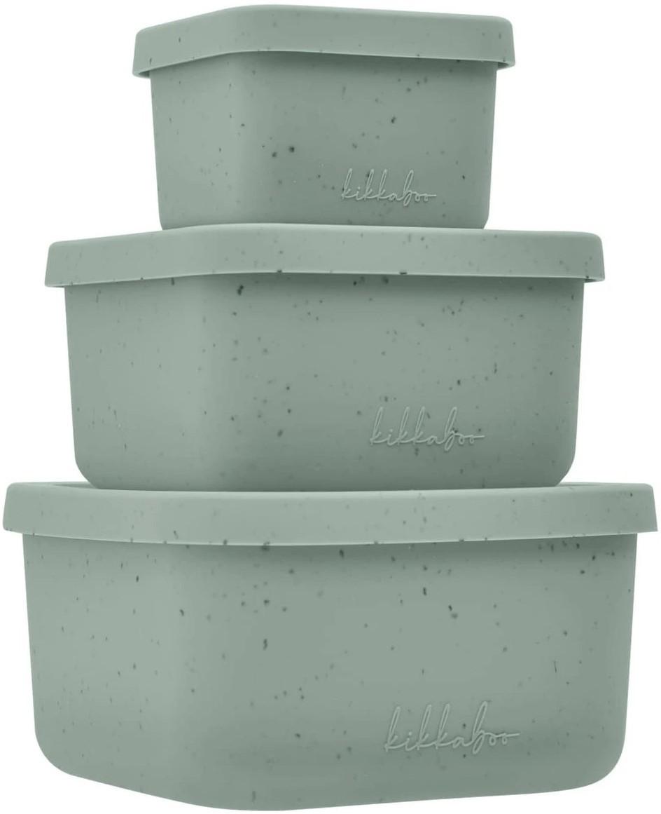 Set de recipiente alimentare Kikka Boo Platinum Silicone Sage Mint