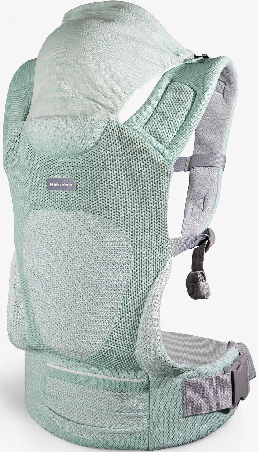Marsupiu pentru bebelusi Kikka Boo Hoody Fly Knit Mint