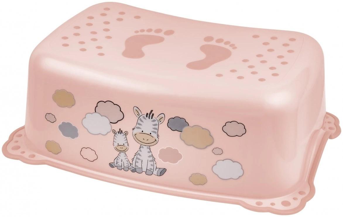 Подставка-ступенька для ванной Maltex Zebra Pink