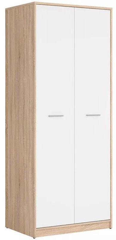 Dulap Yasen Nepo SZF2D (combi) Stejar Sonoma/Niphea Alba