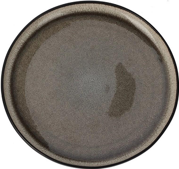 Тарелка Siaki Reactiv Glaze Brown (36663)