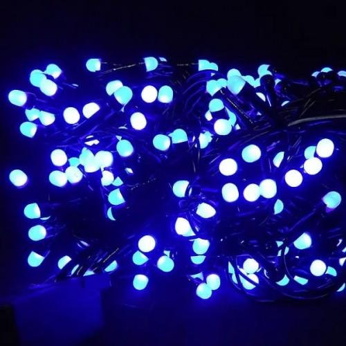 Luminite de Craciun Velomoto Globuri mini 100LED albastre