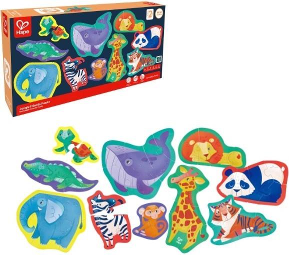 Пазлы Hape Друзья джунглей E1647