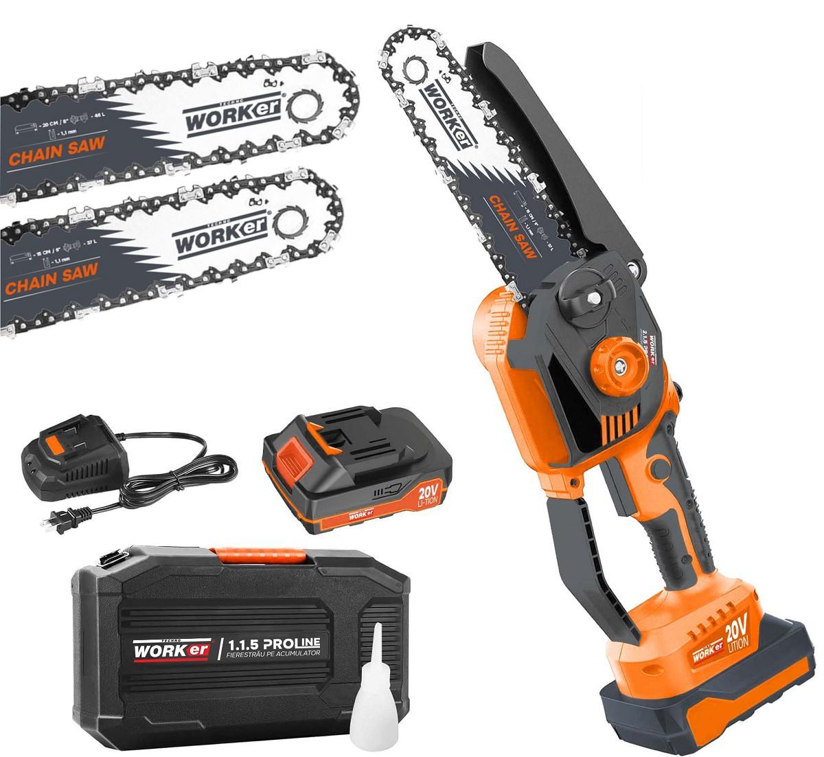 Fierastrau electric cu lant TECHNOWORKER 1.1.5 PROLINE 20V