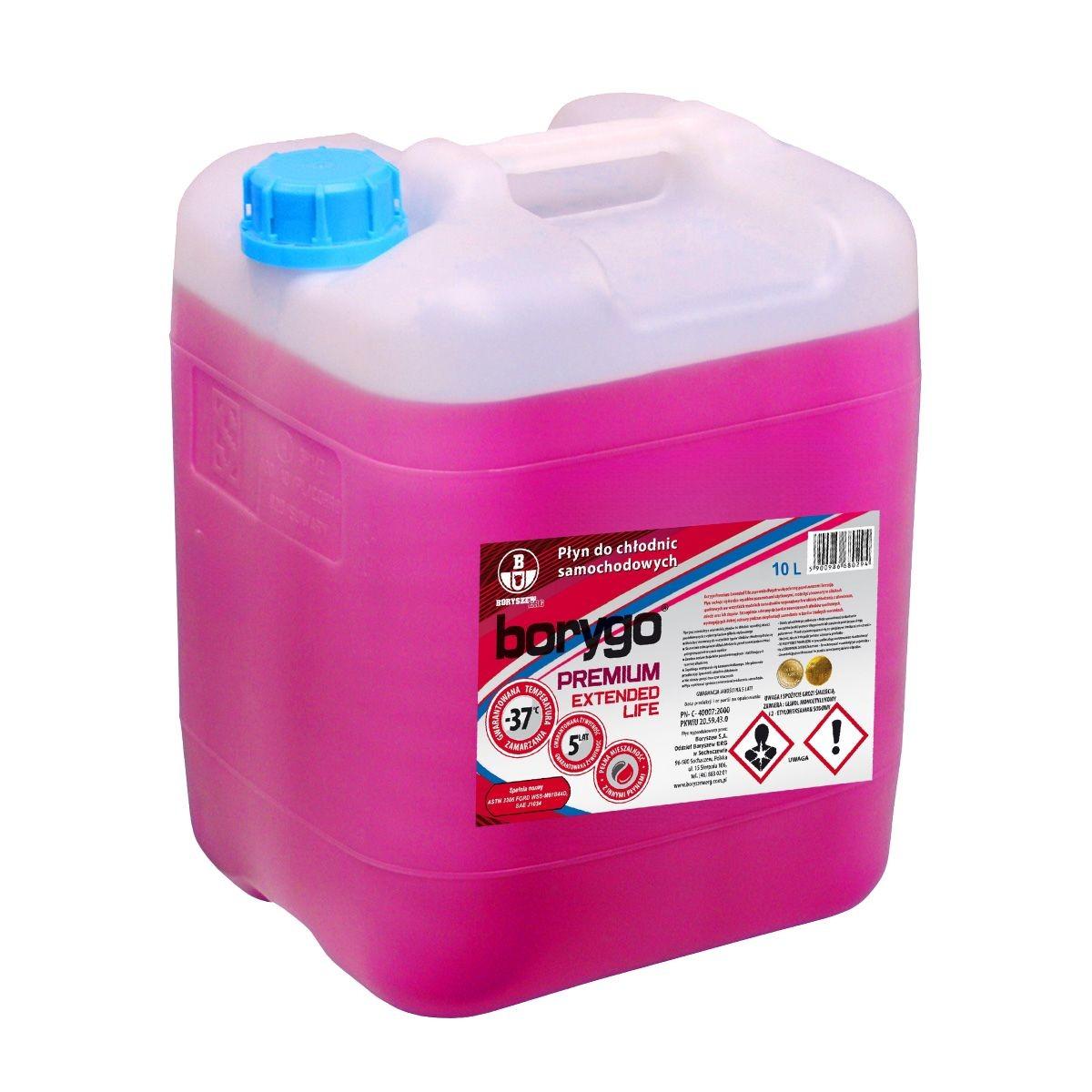 Antigel Borygo Premium 10L G 12+. (rosu)