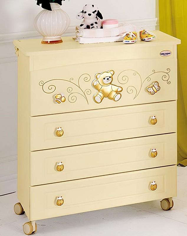 Детский комод Baby Expert Perla Cream/Gold 1BF