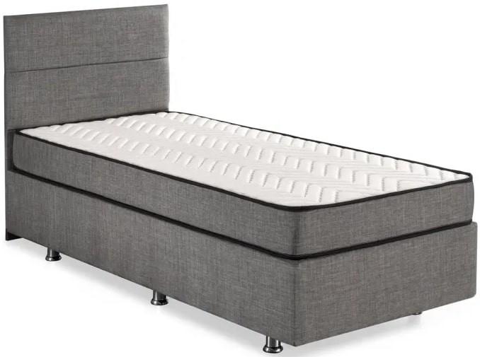 Кровать Trendy Silver 100x190 см Серый + Матрас
