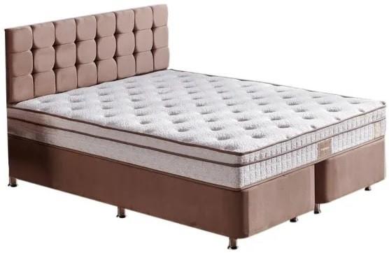 Кровать Trendy Helen 140x190 см Светло Коричневый + Матрас