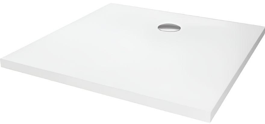 Cadita de dus New Trendy Nex Rectangular White 100x100x3.5cm B-0455