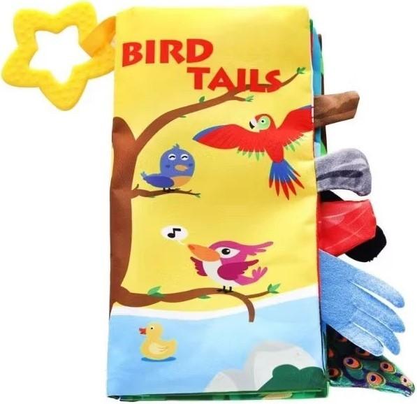 Развивающая книжка Kikka Boo Cloth book with teether Bird Tails