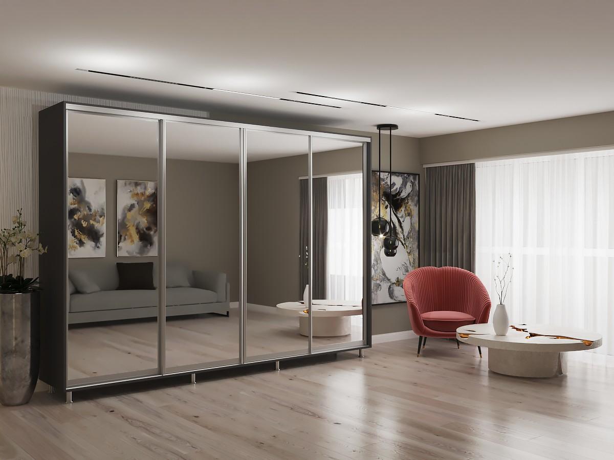 Dulap-cupe My-Style 3.1 x H2.4 m Oglinda Antracit