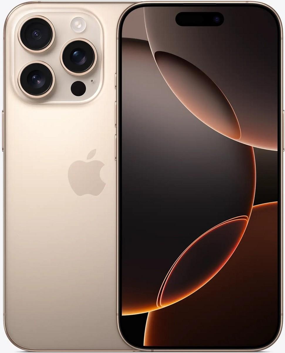 Telefon mobil Apple iPhone 16 Pro 8GB/128GB Desert Titanium