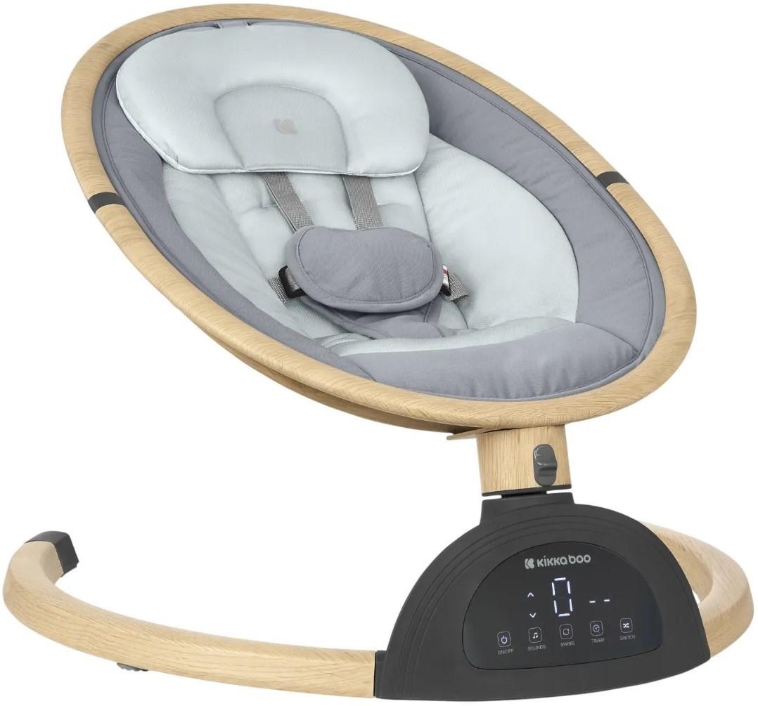 Шезлонг детский Kikka Boo Ashlee Light Grey 2025