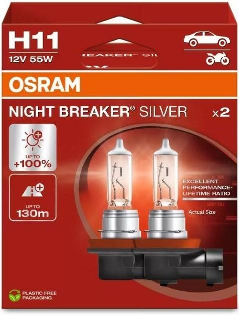 Автомобильная лампа Osram 64211 NBS 55W 12V PGJ19-2 H11