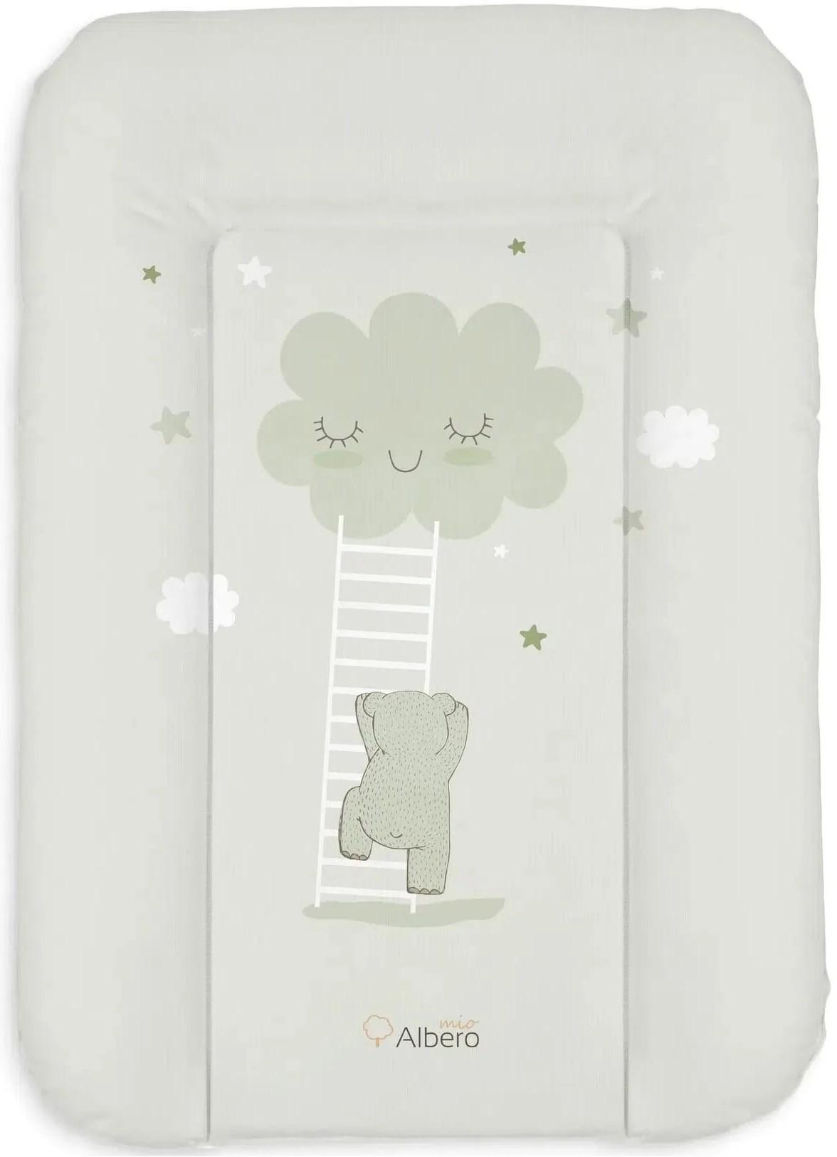 Пеленальный матрасик Albero Mio Walk in the Clouds Mint
