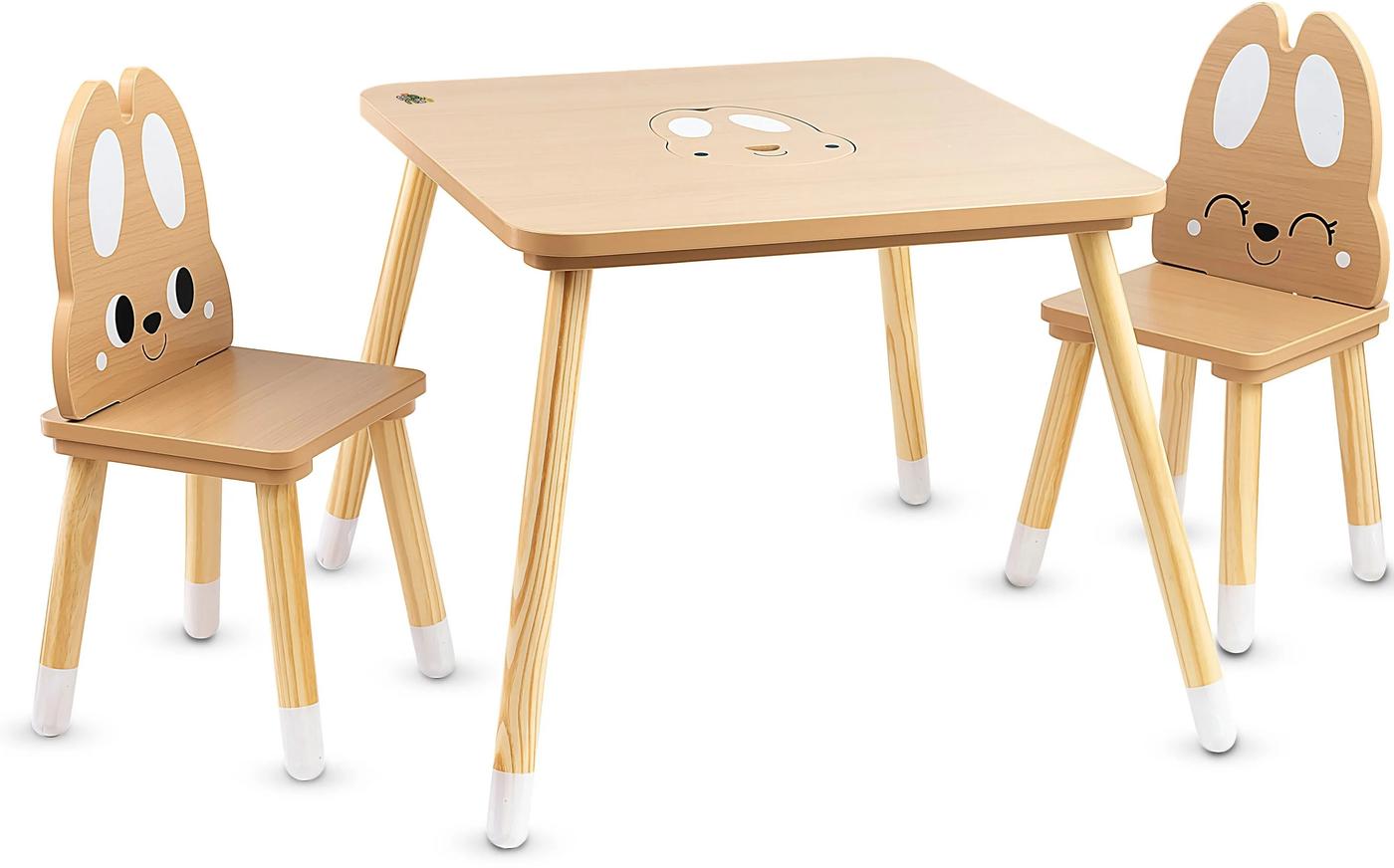 Masă de scris pentru copii Moni Cute Bunny Wood