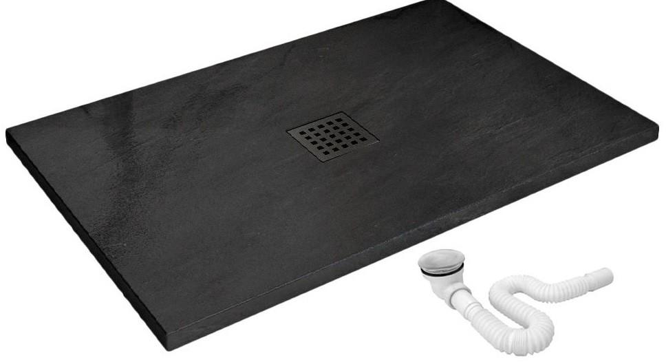 Поддон для душа VLM Rock black 80X120