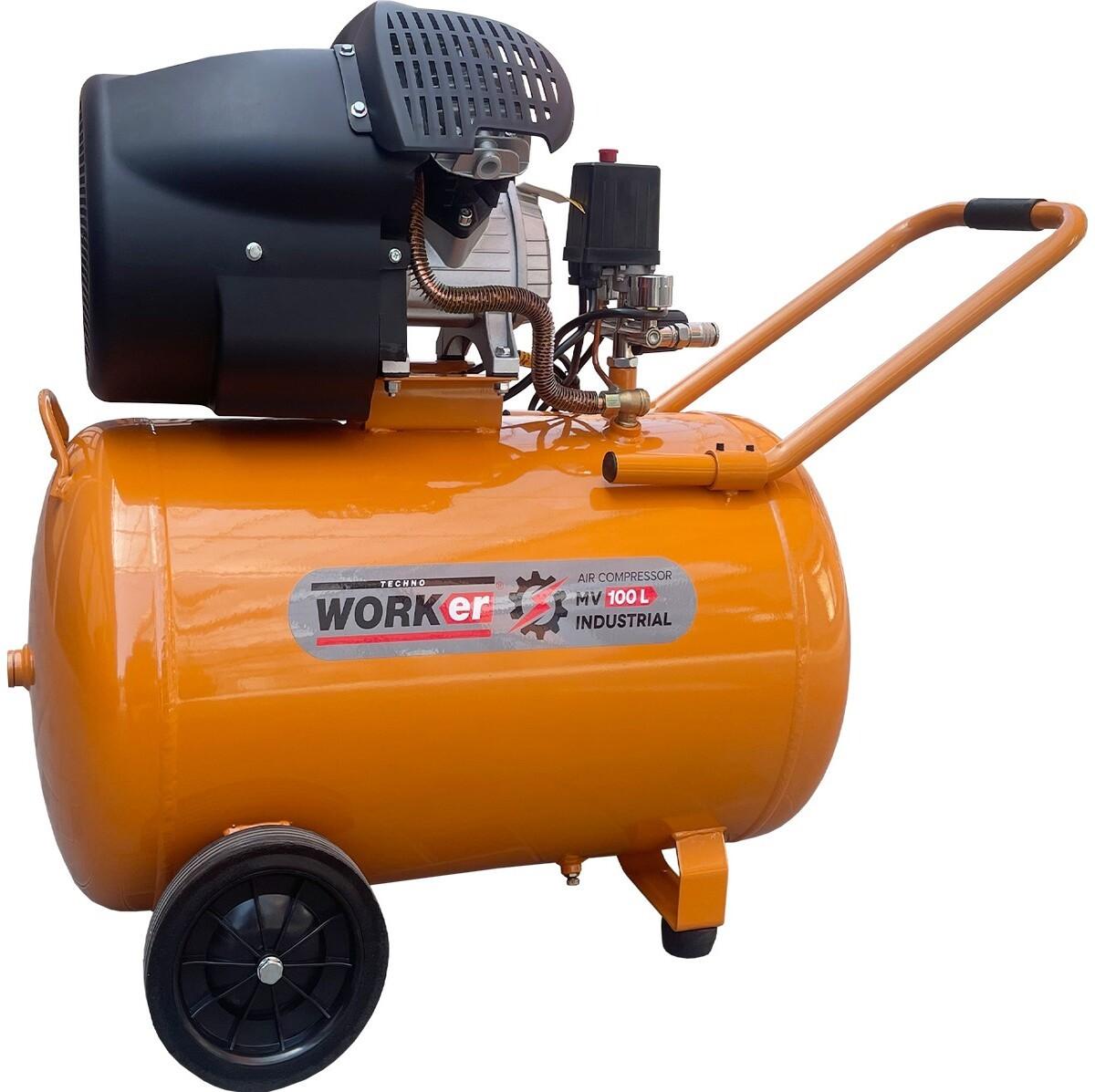 Компрессор TECHNOWORKER MV 100L