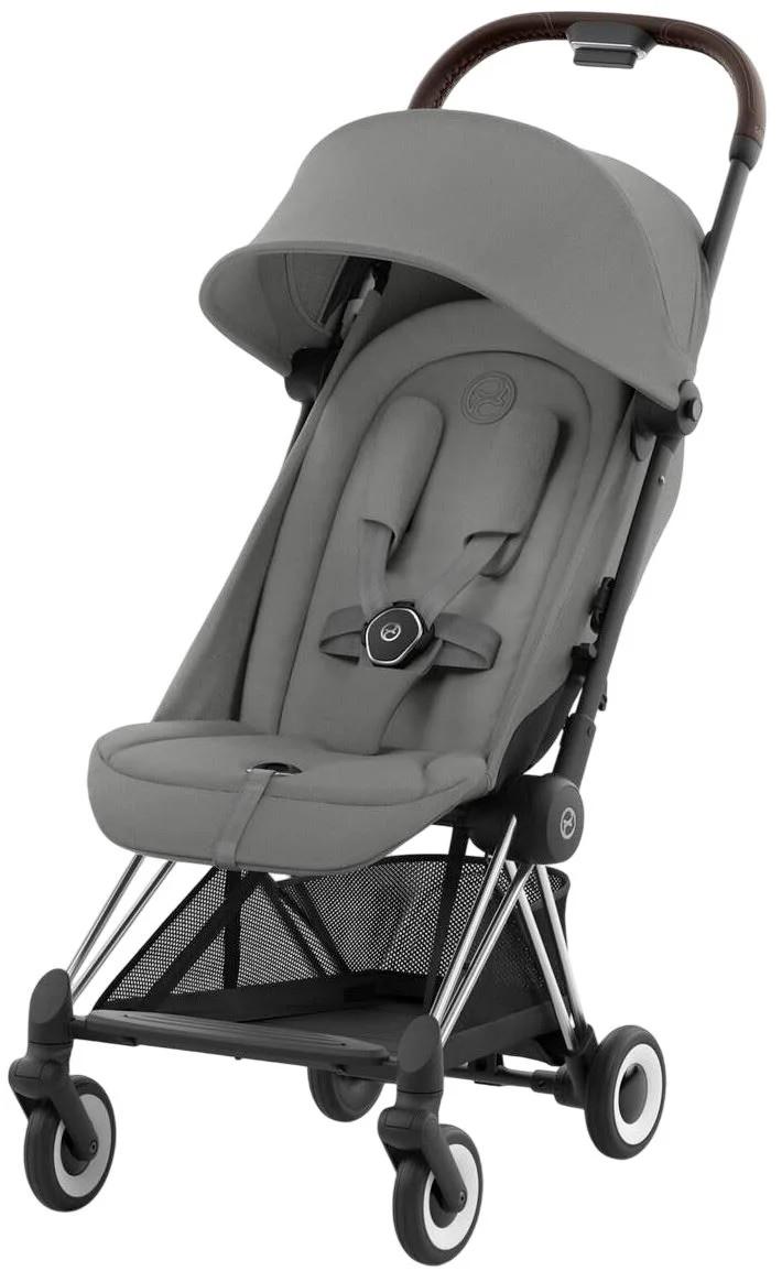 Прогулочная коляска Cybex Coya Chrome Dark Brown Mirage Grey Dark Grey