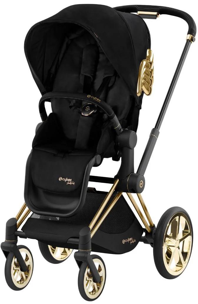 Прогулочная коляска Cybex Priam JS RBAS Wings Black