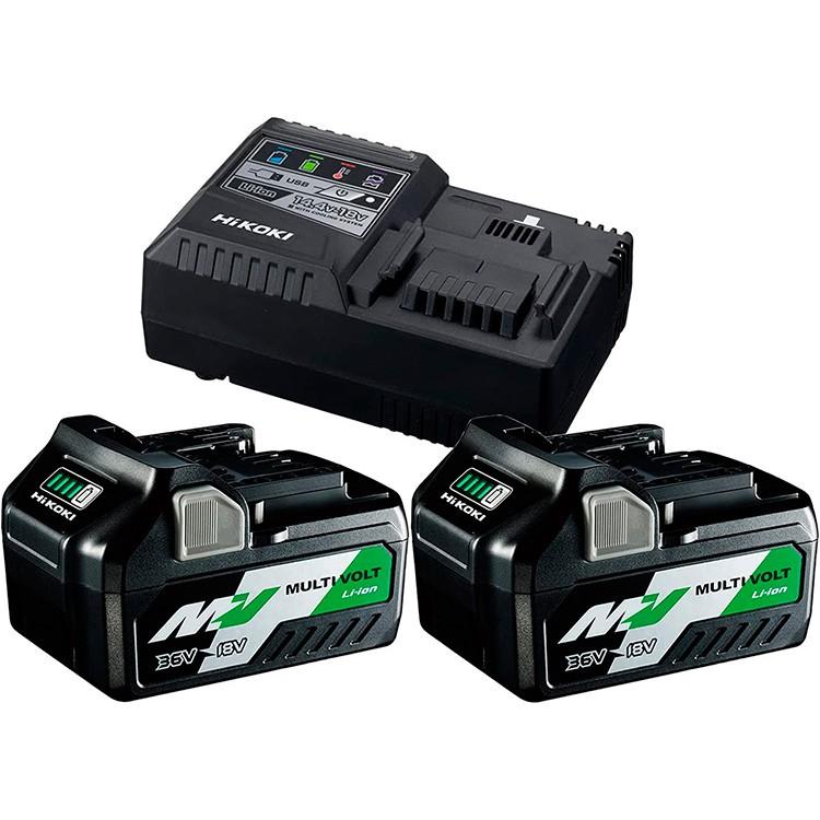 Incarcator pentru scule electrice Hitachi-HiKOKI Set Incarcator+ 2 baterii UC18YSL3WFZ
