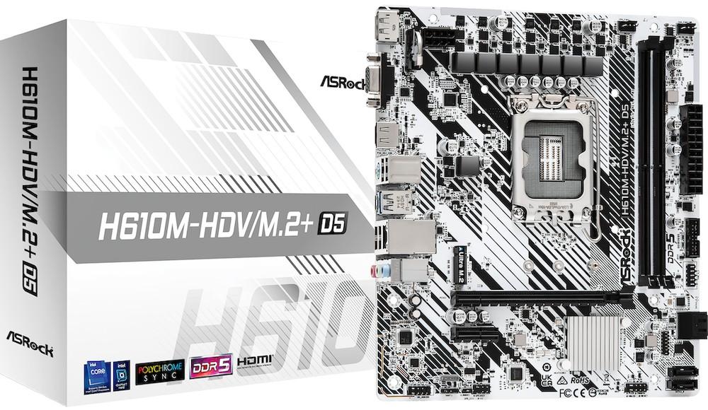 Материнская плата ASRock H610M-HDV/M.2+ D5