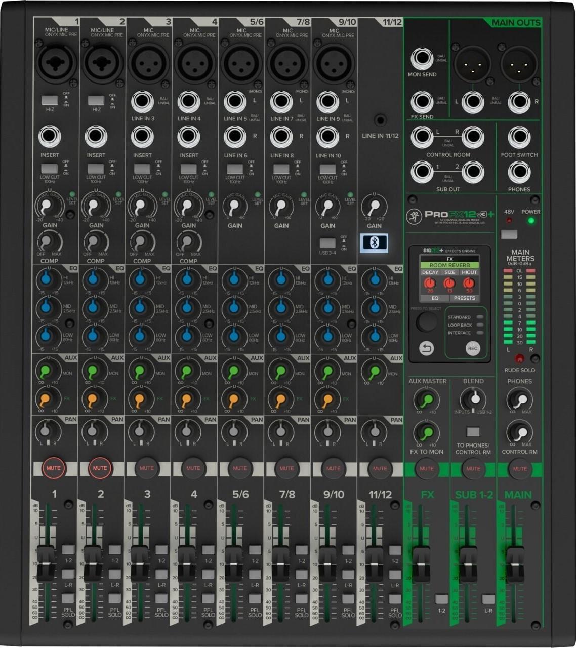Микшер без усилителя Mackie ProFX12v3+