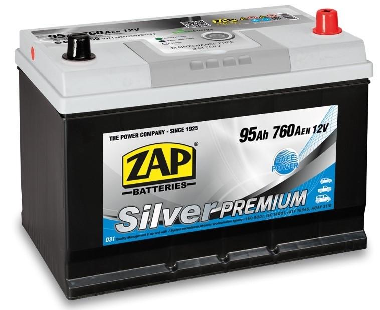 Acumulator auto ZAP 95 Ah Silver Premium Japan Cars