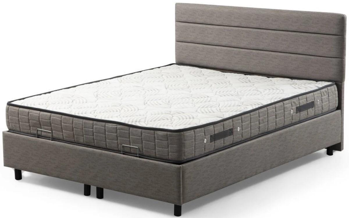 Кровать Trendy Set Motya 150x200 Светло-серый (С матрасом)