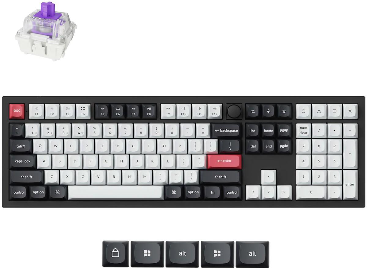 Игровая клавиатура Keychron Q6 HE QMK Wireless (Q6H-M1)
