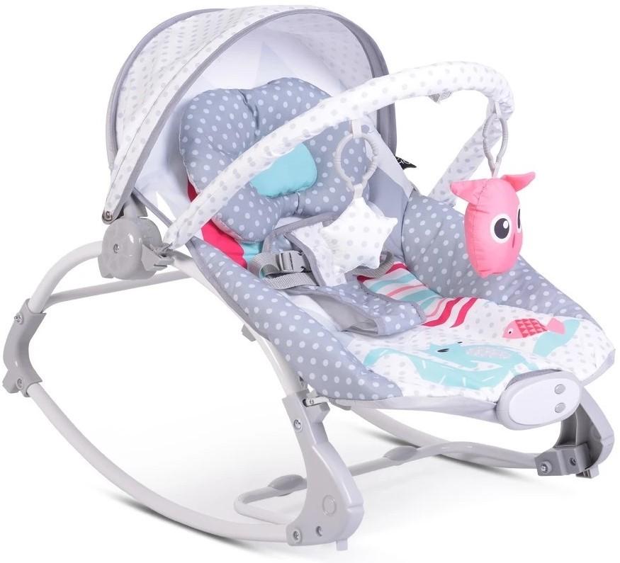 Шезлонг детский Moni Rocker Lovely Forest Gray
