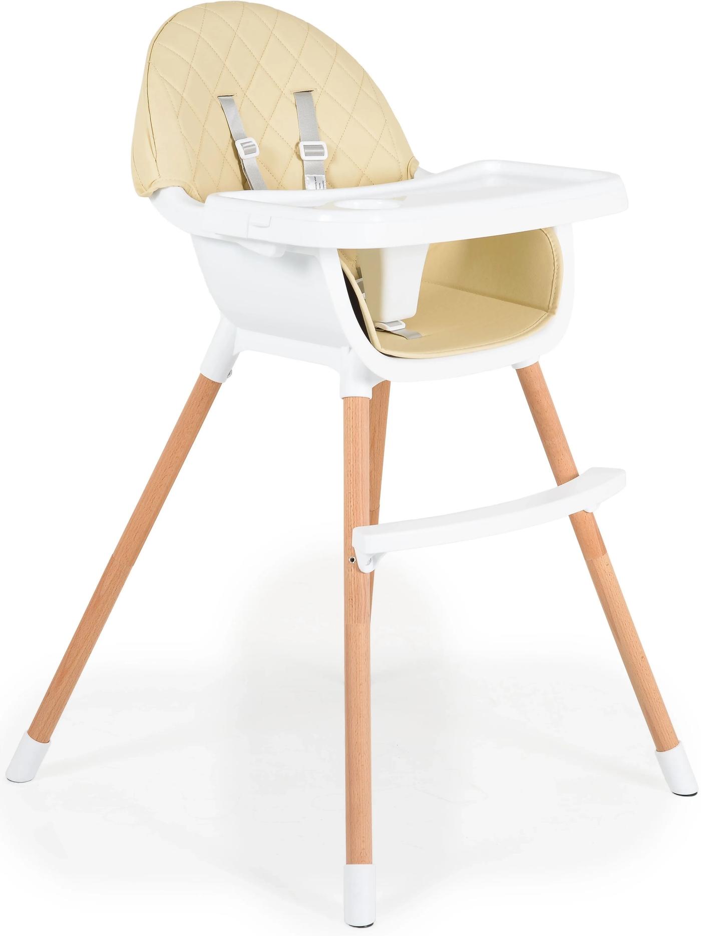 Стул для кормления с регулировкой по высоте Moni Gelato Beige