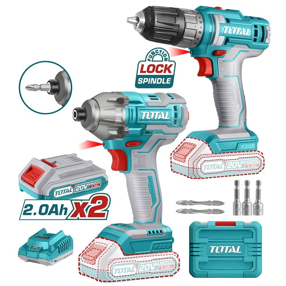 Set de scule electrice Total TOSLI230708