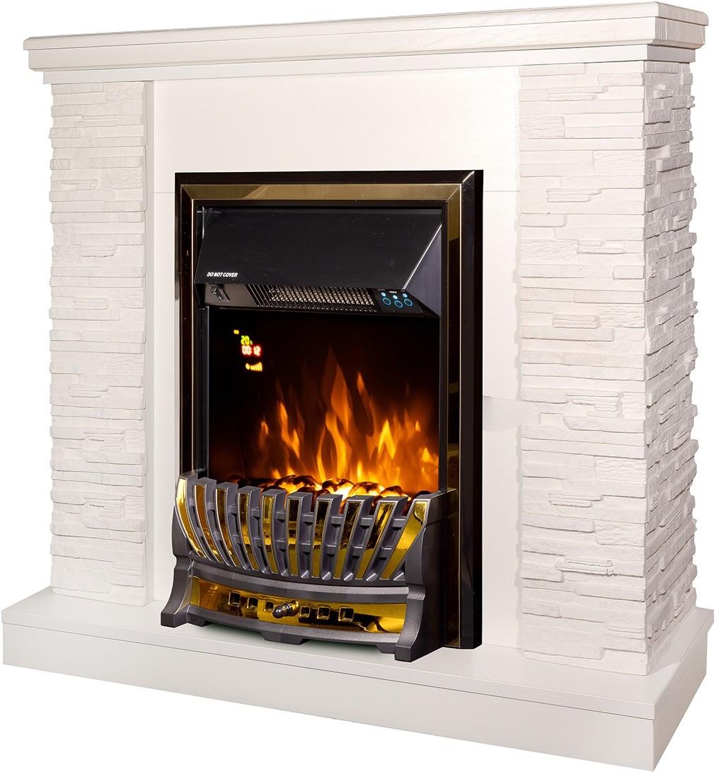 Камин электрический ArtFlame Rock Ivory & Meridian