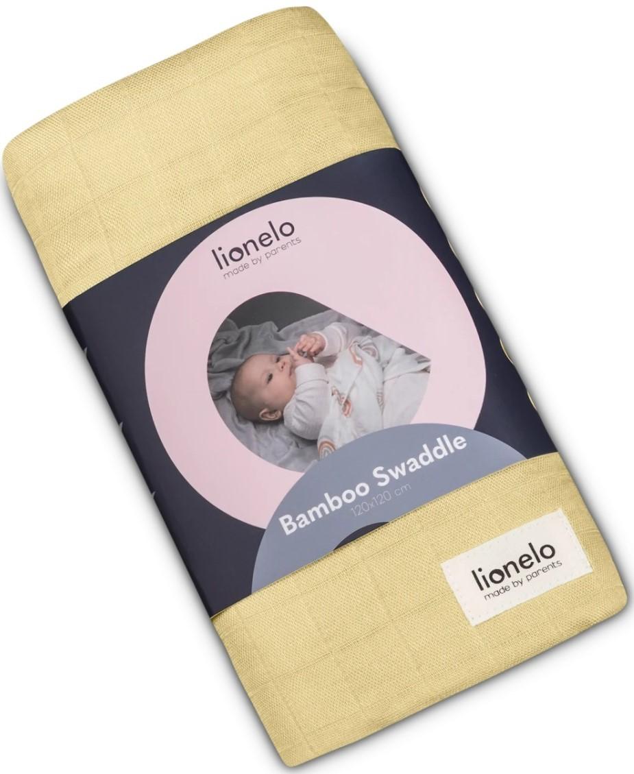 Одеяло Lionelo Bamboo Swaddle Yellow Lemon