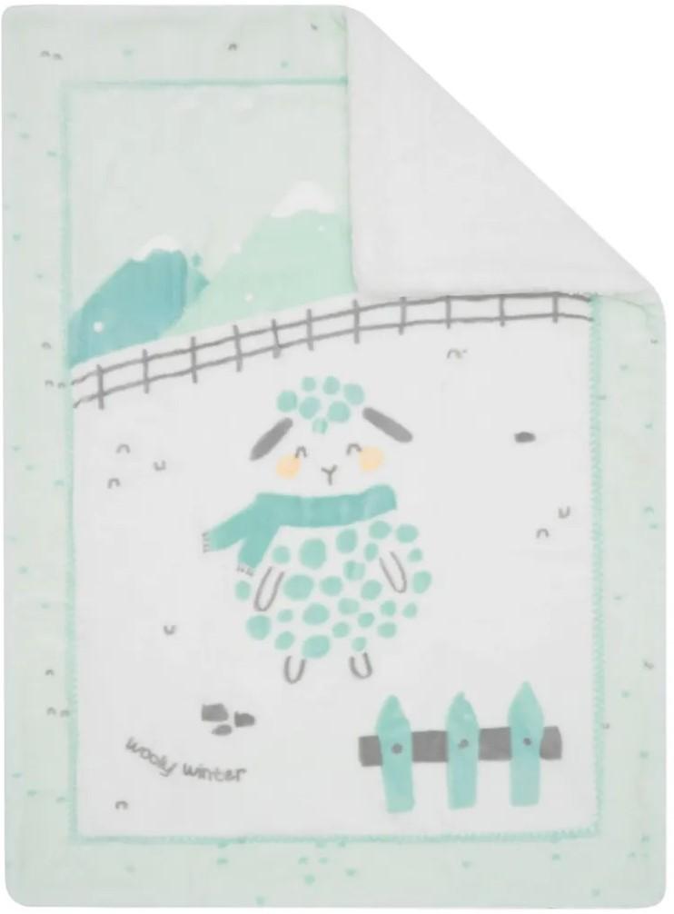 Одеяло Kikka Boo Sherpa Sleepy Sheep Green