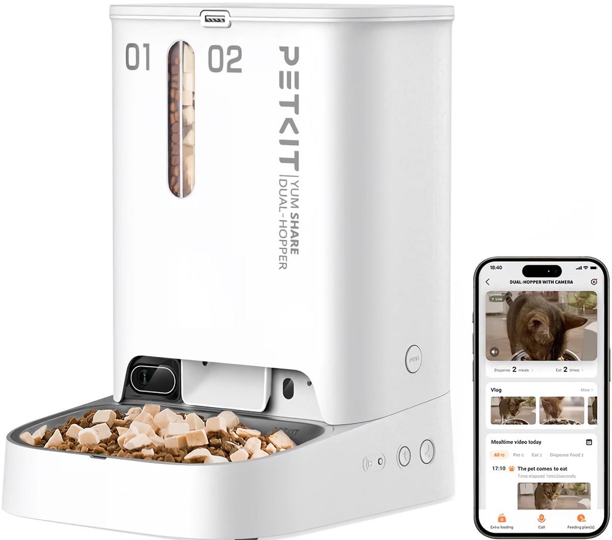 Dozator de mancare caine si miti Petkit PTK-YumShare-P591