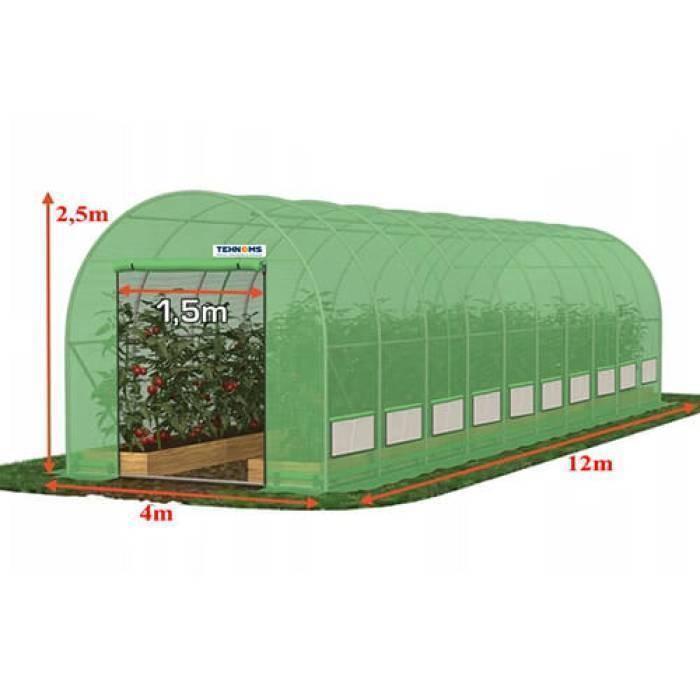 Seră de tip tunel Tehno Ms 12x4x2.5m Ø32mm