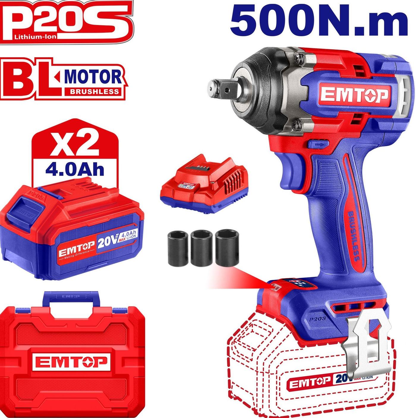 Masina de insurubat cu impact Emtop ECIWL2050