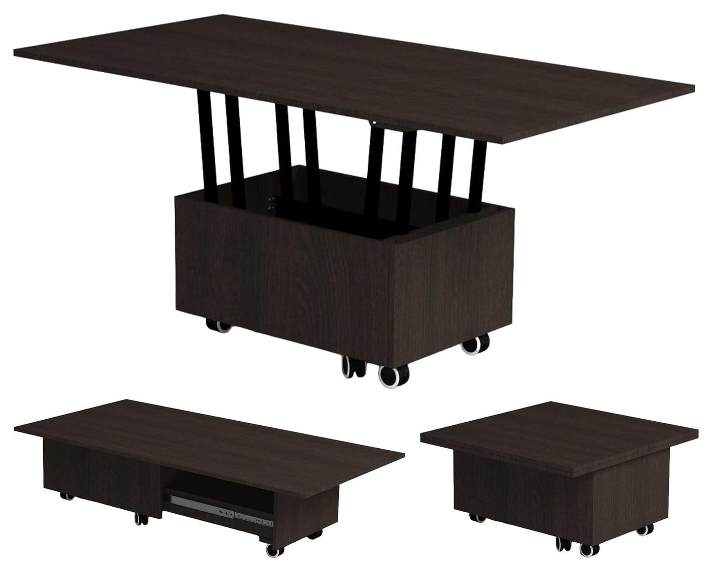Журнальный столик Flat Tabloid 3in1 Black