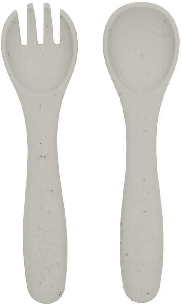 Набор столовых приборов Kikka Boo Platinum Silicone Sand (2 элемента)