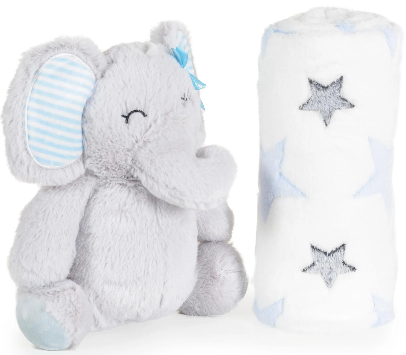 Одеяло Moni Elephant White&Blue