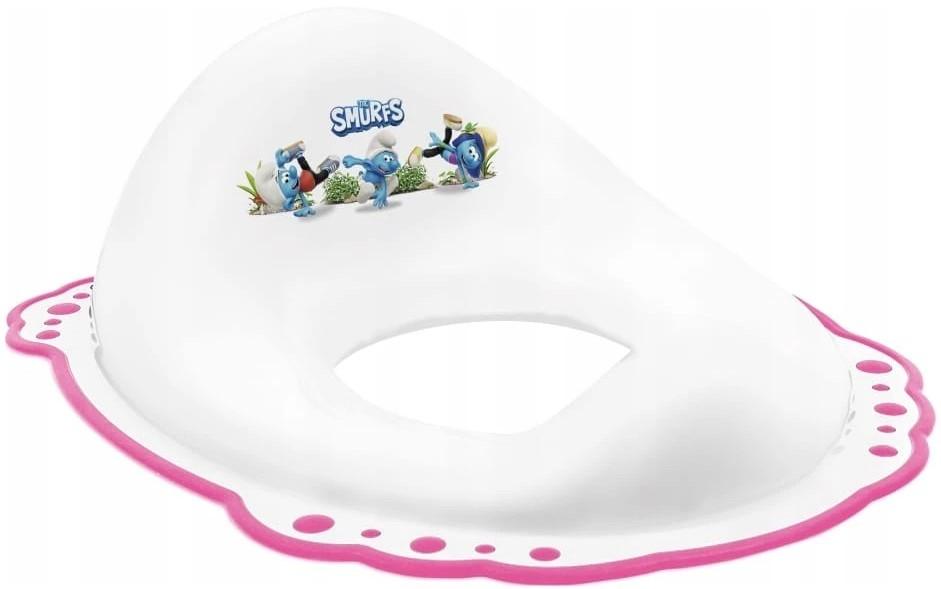 Сolac wc copii Maltex The Smurfs White/Pink (2 componenete)