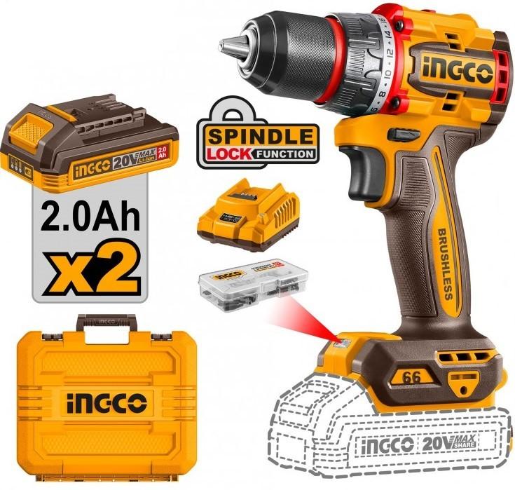 Шуруповерт INGCO CDLI20668