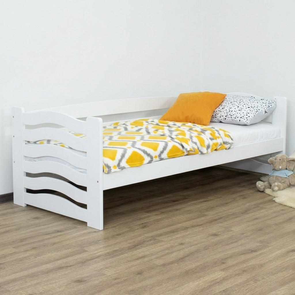 Pat copii MobiCasa Jerry 80x160 Alb
