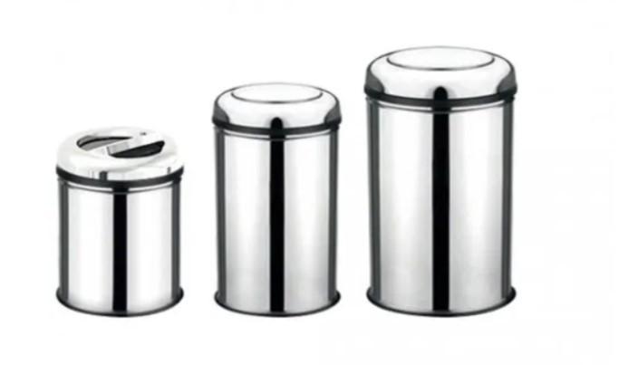Мусорное ведро Hydro-S 12L Practic Inox с крышкой