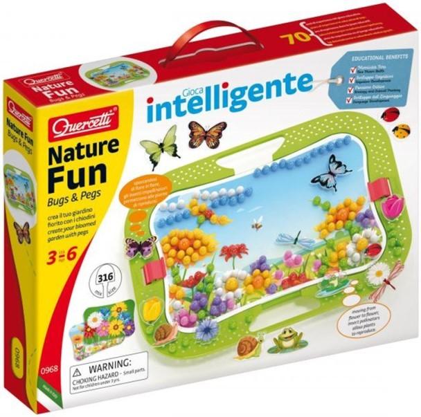 Мозаика Quercetti Nature Fun Bugs & Pegs (968)