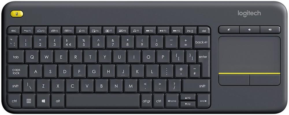 Клавиатурa Logitech K400 Plus Wireless Touch Black