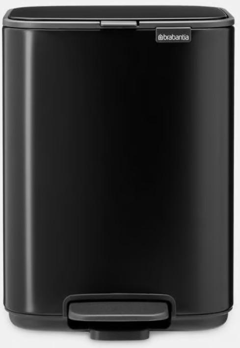Мусорное ведро Brabantia Bo Pedal 4L Black Matt